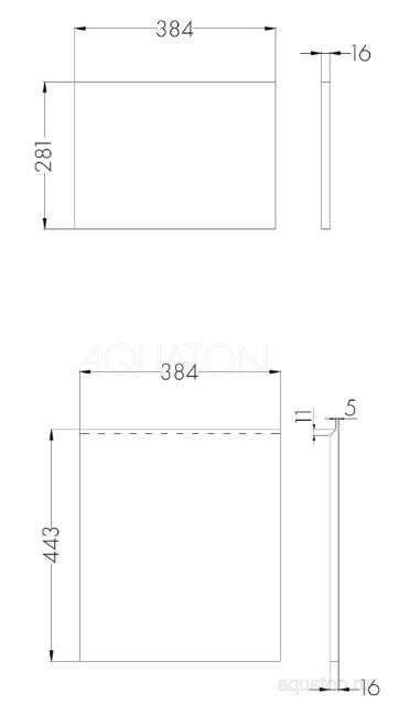 Фасад Акватон Лондри 40 1A274901LHDR0 дуб рустикальный комплект