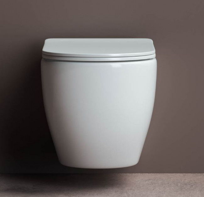 Унитаз подвесной Ceramica Nova Mia Rimless CN1805 безободковый с микролифтом