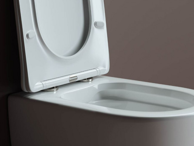 Унитаз подвесной Ceramica Nova Mia Rimless CN1805 безободковый с микролифтом