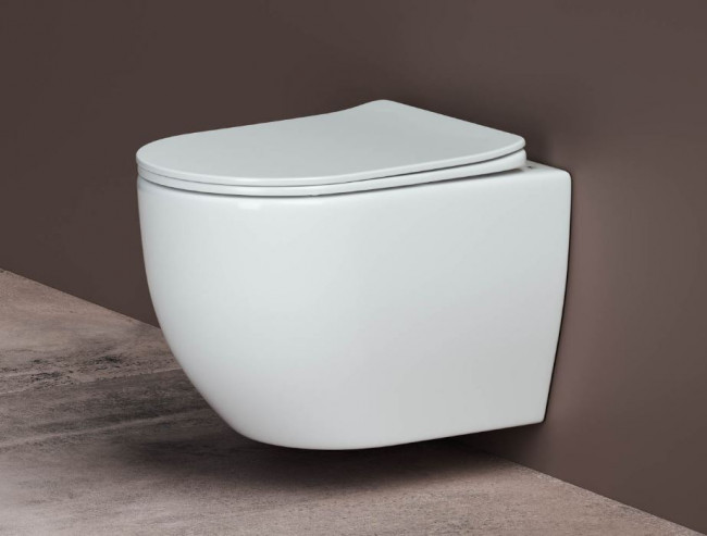 Унитаз подвесной Ceramica Nova Mia Rimless CN1805 безободковый с микролифтом