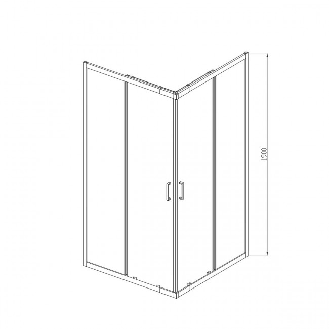 Душевой уголок Vincea Rapid (80-90)*(80-90) VSS-3R80/90MT текстурное