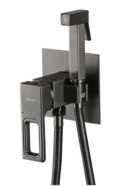 Комплект гигиенического душа Gappo G7217-9 оружейная сталь