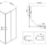 Душевой уголок Vincea City 80*80 VSS-5CT800CL прозрачное