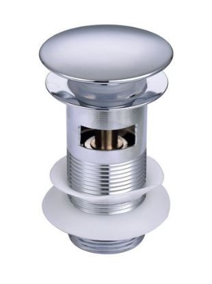 Донный клапан сифона Aquatek AQ6001CR с переливом хром