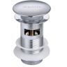 Донный клапан сифона Aquatek AQ6001CR с переливом хром