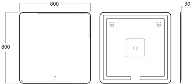 Зеркало OWL Otalia OWLM200600 80*80