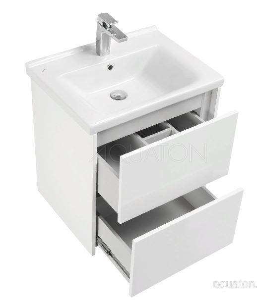 Тумба под раковину Акватон Стоун 60 1A231401SX010 белая