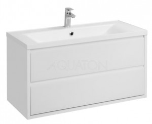 Тумба под раковину Акватон Римини 100 1A232801RN010 NEW белый глянец