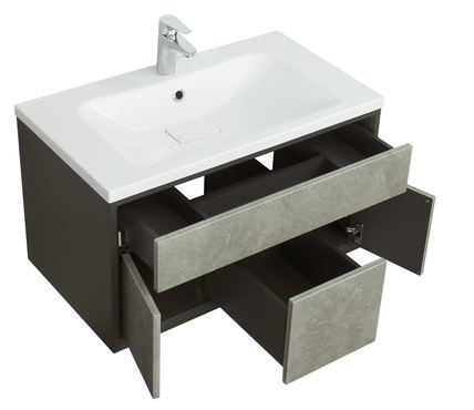 Тумба под раковину Акватон Уэльс 80 графит 1A267901WA6A0 new
