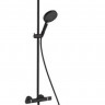 Душевая система Hansgrohe Raindance Select S Showerpipe 240 1jet PowderRain 27633670 с термостатом черный матовый