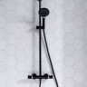 Душевая система Hansgrohe Raindance Select S Showerpipe 240 1jet PowderRain 27633670 с термостатом черный матовый