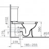 Унитаз-компакт Vitra Serenada 9722B003-7203 с микролифтом