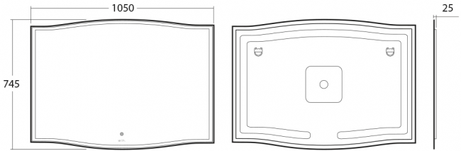 Зеркало OWL Roxen OWLM200103 105*74,5