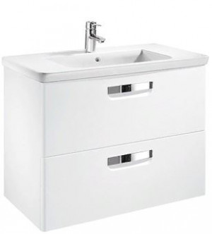 Тумба Roca Gap 80 ZRU9302877 белый глянец без раковины