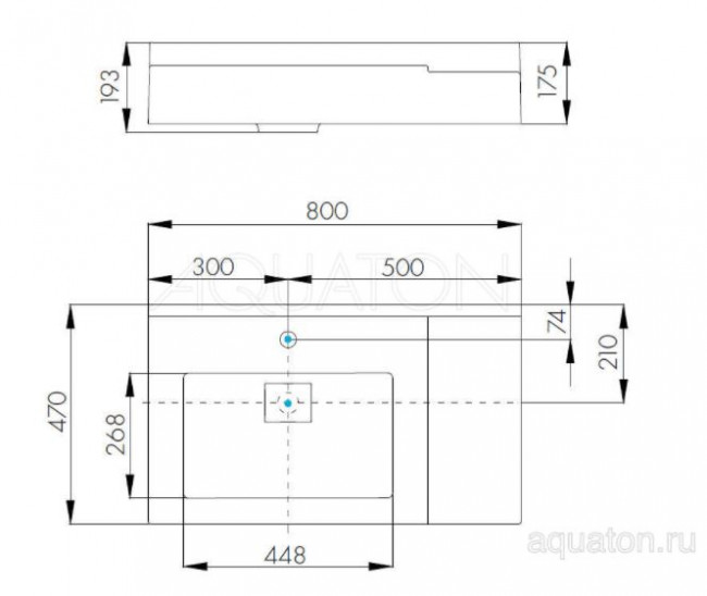 Раковина Акватон Сакура 80 1A71993KSK010