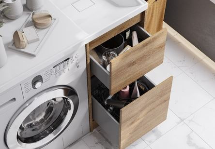 Тумба под раковину Акватон Лондри 40 1A267001LH0C0 дуб сантана без фасада