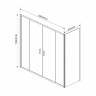 Душевой уголок Vincea Garda 190*80 VSR-1G28019CL прозрачное