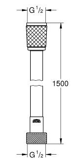 Душевой шланг Grohe Relexaflex 45973001