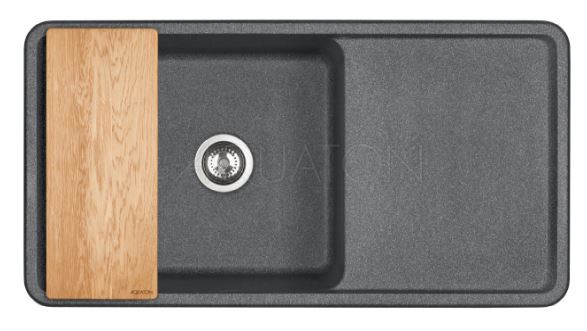 Мойка для кухни Акватон Беллис 97 1A725132BS210 графит