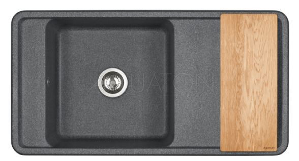 Мойка для кухни Акватон Беллис 97 1A725132BS210 графит