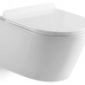 Унитаз подвесной Black&White Universe W-703 безободковый с сиденьем микролифт