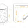 Душевой уголок RGW PA-86B 90*90 38088699-14 прозрачное