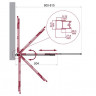 Шторка для ванны BelBagno LUCE-VF-11-80/145-C-Cr прозрачное