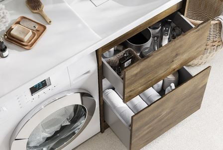 Тумба под раковину Акватон Лондри 40 1A267001LHDR0 дуб рустикальный без фасада