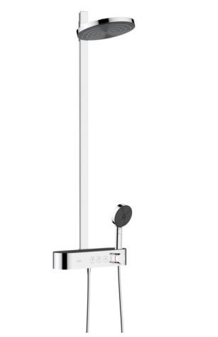 Душевая система Hansgrohe Pulsify S Showerpipe 260 2jet с ShowerTablet Select 400 24240000 с термостатом