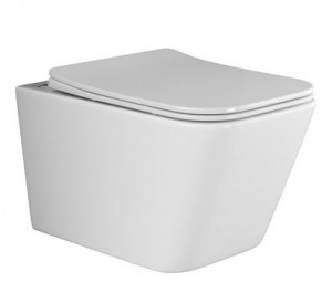 Унитаз подвесной Ceramica Nova Metric Rimless CN3007 безободковый с микролифтом