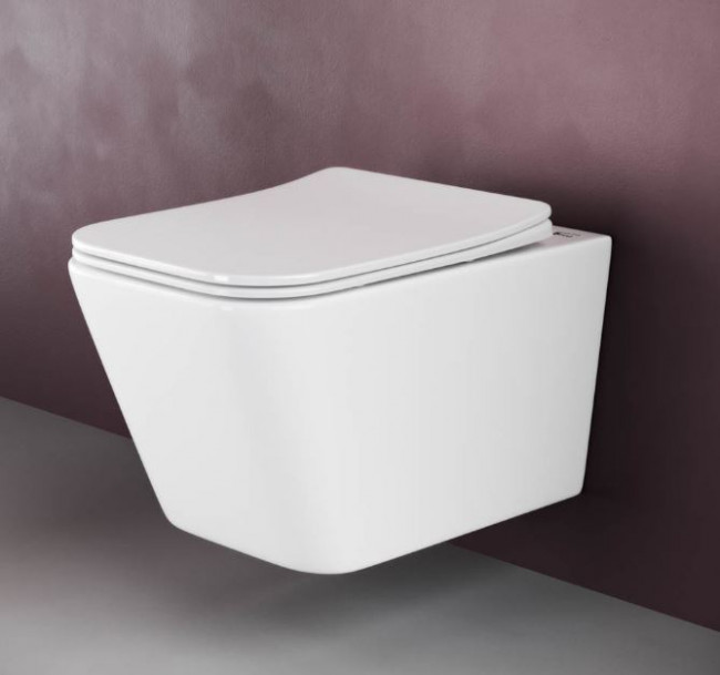 Унитаз подвесной Ceramica Nova Metric Rimless CN3007 безободковый с микролифтом