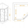 Душевой уголок RGW PA-86B 100*100 38088600-14 прозрачное