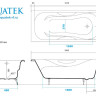 Ванна чугунная Aquatek Гамма 180*80 AQ8080F-00 без ручек