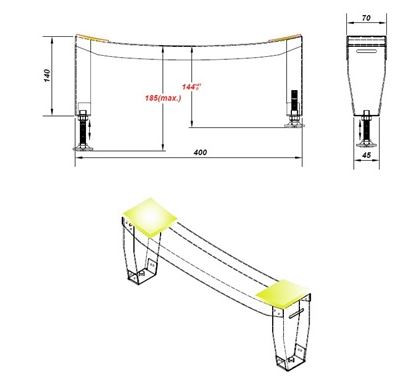 Ножки для ванн BLB Standart Feet 70/75 APMS