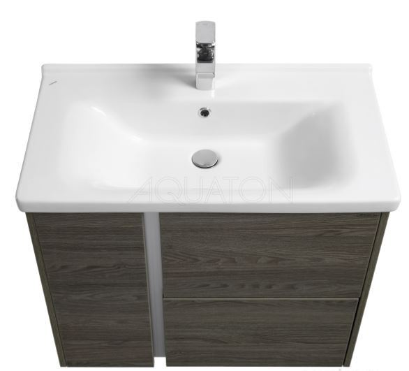 Тумба под раковину Акватон Стоун 80 1A228201SXC80 грецкий орех