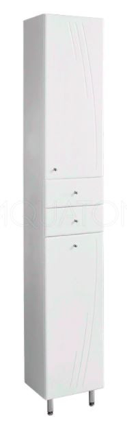 Шкаф-колонна Акватон Минима М 1A132303MN01R белая правая с бельевой корзиной