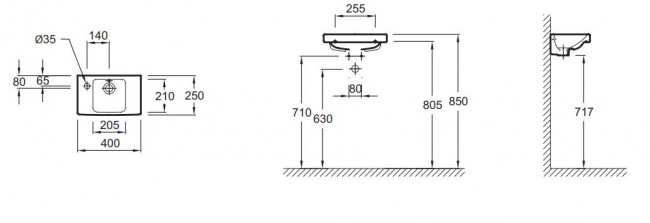 Раковина Jacob Delafon Odeon Up E4759G-00