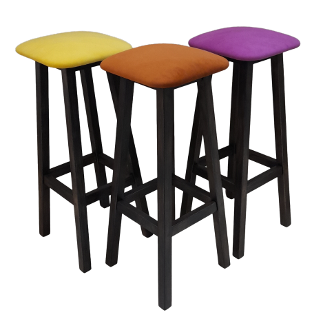 Барный табурет Банги бук венге/kolibri pink