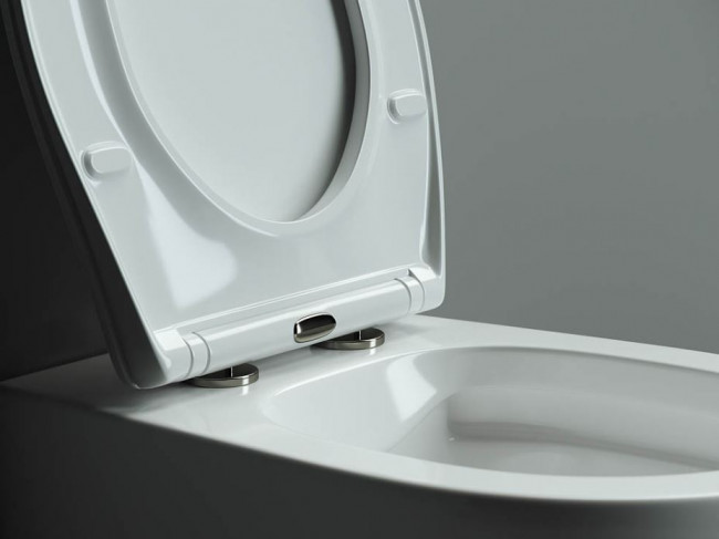 Унитаз подвесной Ceramica Nova Pearl Rimless CN8001 безободковый с микролифтом