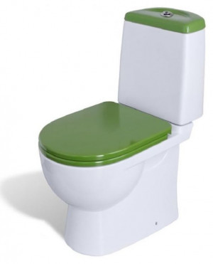 Унитаз-компакт Sanita Luxe Best Color Green с микролифтом BSTSLCC09130522