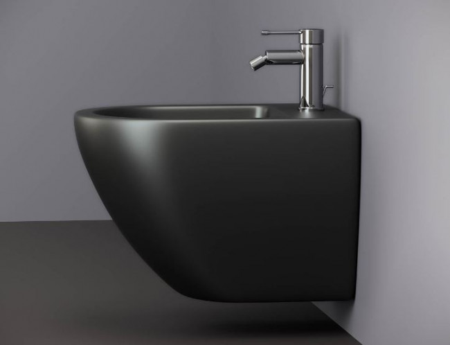 Биде подвесное Ceramicanova Metropol CN4003MB черный матовый