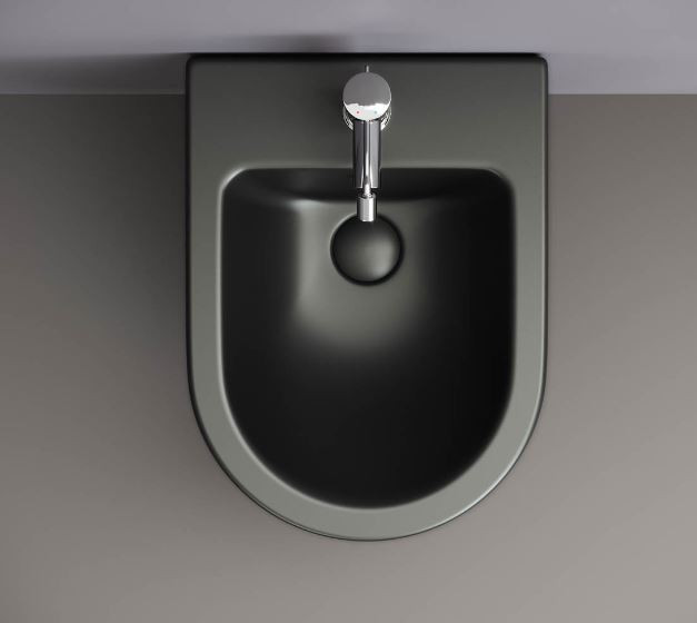 Биде подвесное Ceramicanova Metropol CN4003MB черный матовый
