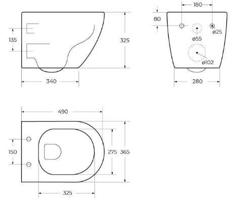 Унитаз подвесной BelBagno Uno BB3105CHR/SC безободковый с микролифтом