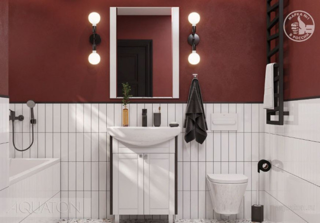 Тумба под раковину Акватон Альпина 65 венге 1A133401AL500