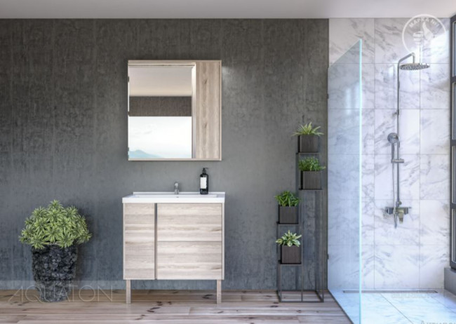 Тумба под раковину Акватон Стоун 80 1A228201SX850 сосна арлингтон