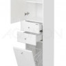 Шкаф-колонна Акватон Минима М 1A132303MN01L белая левая с бельевой корзиной