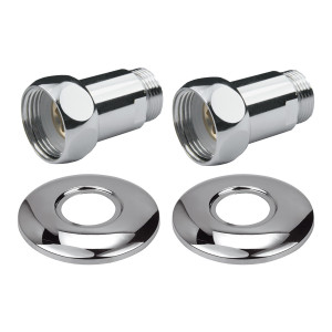 Прямое соединение для полотенцесушителя Point PN00005 1"х3/4" г/ш хром (пара)