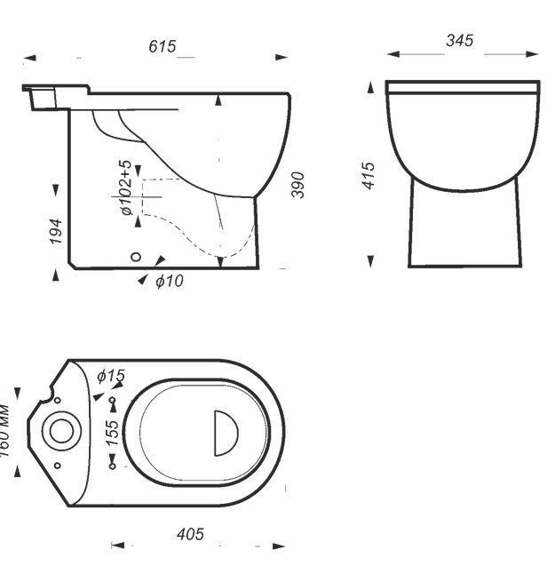 Унитаз-компакт Sanita Luxe Art с микролифтом ARTSLCC01040622