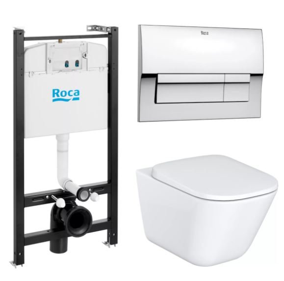 Комплект инсталляции Roca с унитазом Gap Clean Rim 893104100 - 35 500 ...