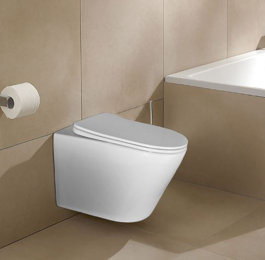 Унитаз подвесной Azario Atrio AZ-2330 безободковый с микролифтом